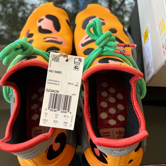 adidas Pharrell x NMD HU Human Race Animal Print Sneakers GZ4439 Men's Size 12 - Picture 9 of 10